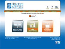 Tablet Screenshot of precept.org.za